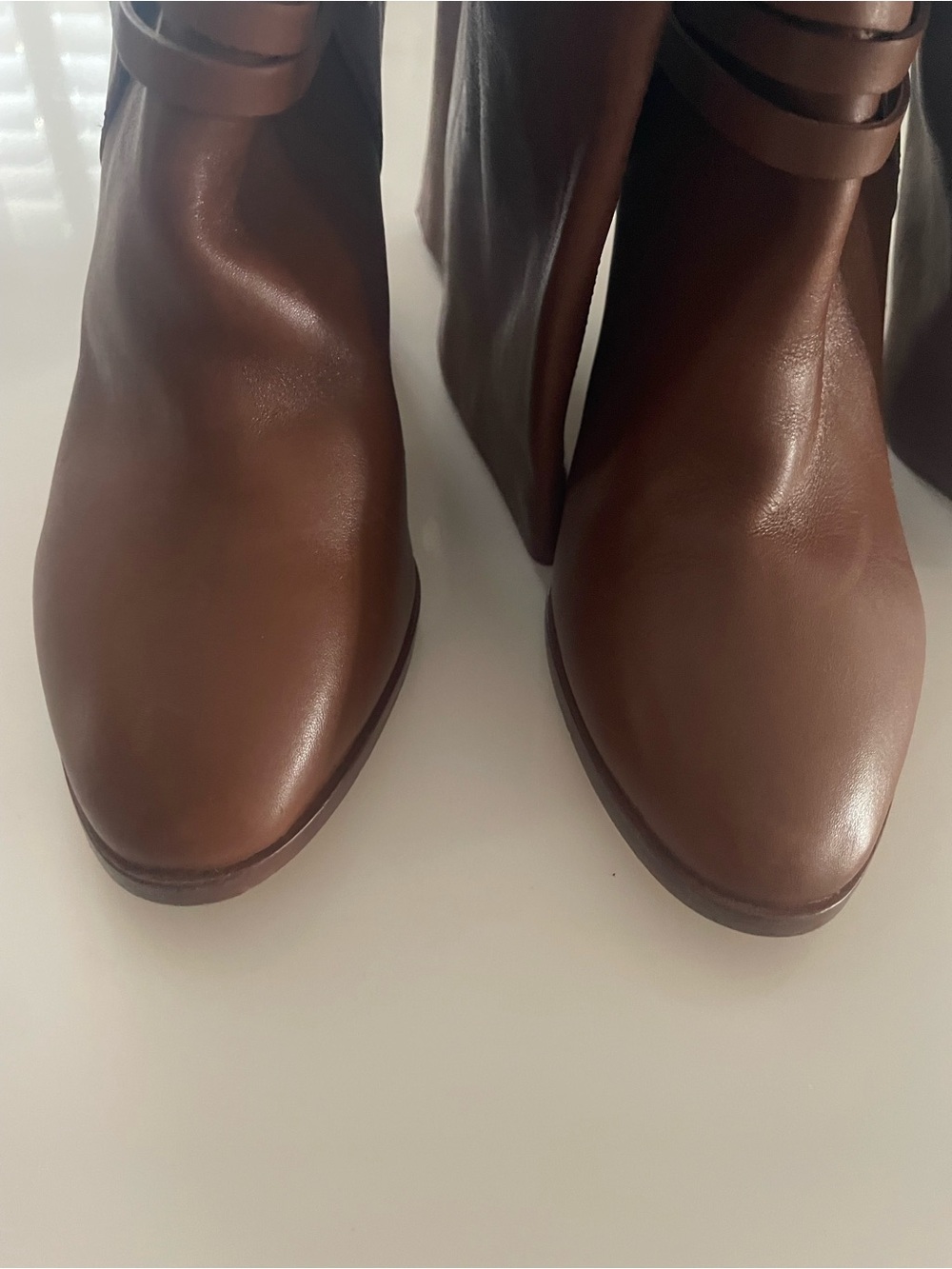 L.K.Bennett Shelby Tan Leather Knee-High Boots size EU 38 Store display - Picture 6 of 10